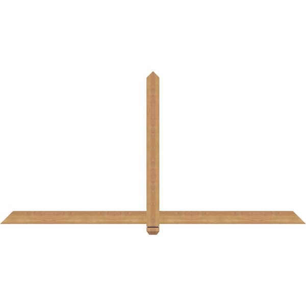 Ekena Millwork Eugene Smooth Timber Gable Bracket, Western Red Cedar, 84"W x 42"H x 1 1/2"D x 3 1/2"F, 12/12 Pitch GBW084X42X0204EUG00SWR - main